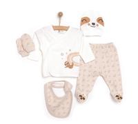 Little Life Boy 5 Piece Newborn Set - Light Brown