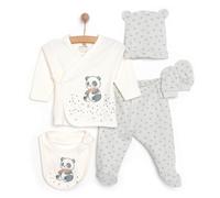Little Life Unisex 5 Piece Newborn Set - Ecru