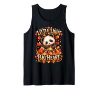 Little Light Big Heart Cute Panda Lantern Autumn Quote Tank Top