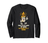 Little Light Let It Shine Fun Womens Christian Faith Long Sleeve T-Shirt