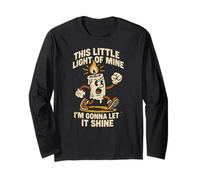 Little Light Let It Shine Fun Womens Christian Faith Long Sleeve T-Shirt