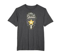Little Light Shiner Christians for Kids Inspirational Star T-Shirt, Men's Big and Tall, Dark Heather Grey, 2X Tall