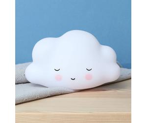 Little Lights Sleepy Cloud Night Light, A Little Lovely Company white