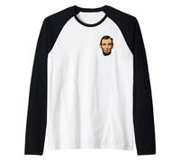 Little Lincoln Face Raglan Baseball Tee