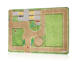 Little Lino Horse Play Mat Extra Soft - Riding Farm & Horse Stable Play World - Non-Slip Play Mat for Children's Room 105 x 168 cm