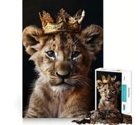 Little Lion King 1000 Piece Jigsaw Puzzles for Teenagers Indoor Play Thick Material Home Activity Birthday Gift (38x26cm)