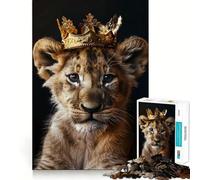 Little Lion King 1000-piece Puzzle for Teenagers Creative Fun Stress Less Home Game (50x75cm)