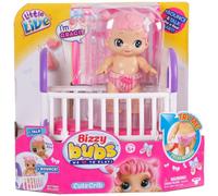 Little Live Bizzy Bubs Gracie Pink Hair Baby and Crib