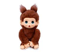 Little Live Pets Baby Monkey Minis - Chikki Cherry. Interactive Pet Toy. 20+ Sounds & Reactions. Soft Brown Fur. 7.4" Tall. Super Realistic. Feed, Nurture, React. Grippy Hands & Feet. Collect All 3