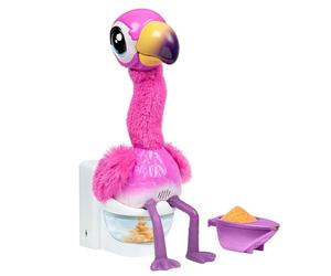 Little Live Pets Gotta Go Flamingo | Interactive Plush Toy that Eats, Sings, Dances, Poops and Talks (Batteries Included). Ages 4+