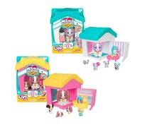 Little Live Pets Mama Surprise Families - Mama's House Frenchie & Spaniel Bundle, 2 Unique Houses & Puppies, Each Mama Magically Has 4-6 Babies, Fold Out Playset, 80+ to Collect, Fun Gift For Kids