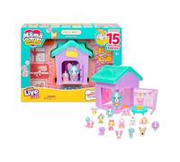 Little Live Pets Mama Surprise Families - Puppy Party Pack, Collect 15 Mini Collectible Puppies and Mama Pup, Fold-Out Playset with Mama's House, Over 80 Puppies to Collect, Fun Gift for Kids