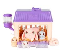 Little Live Pets Mama Surprise Minis Bunny Toy, Care For Your Mama Bunny in Their Hutch To Reveal 2, 3, or 4 Mini Babies