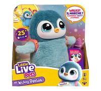 Little Live Pets Walking Penguin Waddles, 25+ Sounds, Leash | Dances, flaps wings, eats & giggles when fed; interactive plush pet toy for kids ages 5+