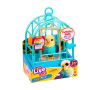 Little Live Pets My Really Real Talking Bird Toy & Cage - Indie Interactive Voice Repeating Toy 20+ Sounds & Reactions Talking Toys for Kids 5-7