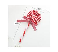 (Little lollip) 1/6Pcs Christmas Lollipop Candy Cane Pendant Xmas Tree Hanging Ball Ornaments