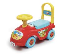 Little Lot My First Ride On Car for Toddlers, Red | Ages 1-3 Years, Foot-to-Floor Design, Under-Seat Storage, Push Handle Bar, Safari Animal Graphics