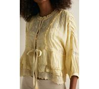 Little Love Bed Jacket by Intimately at Free People in Lemonilla, Size: Large - female
