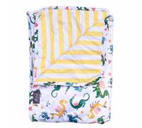 Little Lovebum Grow-with-me Play Mat, Amalfi/Sunbeams/Sea Spray, 100% Polyester, 115 x 115 cm, Waterproof, Soft and Absorbent, Machine Washable (Draco)