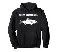 Little Mackerels cute fish quote simple holy Mackerel Pullover Hoodie