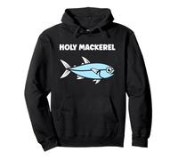 Little Mackerels cute fish quote simple holy Mackerel Pullover Hoodie