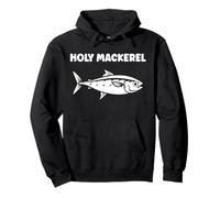 Little Mackerels cute fish quote simple holy Mackerel Pullover Hoodie