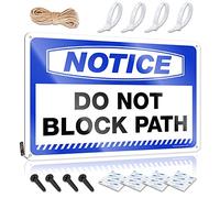 Little Man Cave Sign Notice Do Not Block Path Tin Sign Men Cave Decor Home Wall Decor Funny Metal Sign(20X30CM)