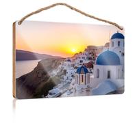 Little Man Cave Wood Signs Blue Domes Against A Sunset Sky Wooded Sign Home Decor Ideas Kitchen Box Signs(23X35CM)