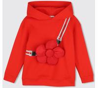 LITTLE MARC JACOBS Girl's Hooded Cotton Sweatshirt with Flower Appliqué - Size: 6 - female