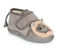 Little Mary / Children's Slippers LIONVELCRO in Grey 2 toddler