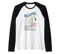 Little Mermaid Come & Visit Atlantica Raglan Baseball Tee