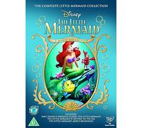 Little Mermaid Complete 1 - 3 DVD Film Collection Box Set: All 3 Movies Little Mermaid I, 2: Return to Sea, 3: Ariel's Beginning + Disney Extras Features