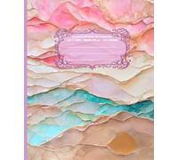 LITTLE MERMAID Radiant in Rainbow *COMPOSITION NOTEBOOK JOURNAL DIARY ART SKETCH BOOK Pink Yellow Pastel Ocean Sea Sunrise Jewel Gem Stained Glass Art ... LINE PAPER*SCHOOL OFFICE SUPPLY*Homeschool