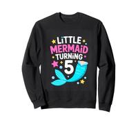 Little Mermaid Turning 5 Birthday Girl Five Sweatshirt