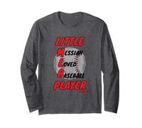 Little Messiah Loved Baseball Player Cool Baseball Christian Long Sleeve T-Shirt