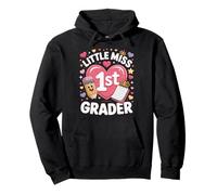 Little Miss 1st Grader Back To School Princess Pullover Hoodie