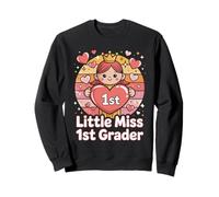 Little Miss 1st Grader Back To School Princess Sweatshirt