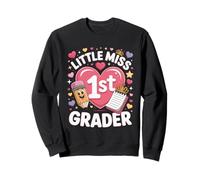 Little Miss 1st Grader Back To School Princess Sweatshirt