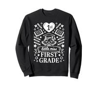 Little Miss 1st Grader Back To School Princess Sweatshirt