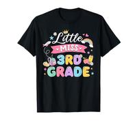 Little Miss 3rd Grade First Day of School Cute Girl Student T-Shirt