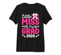 Little Miss 4th Grade Grad Fourth Grade Graduation 2026 Girl Premium T-Shirt