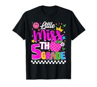 Little Miss 5th Grade Cute First Day of School Girl Student T-Shirt