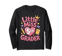 Little Miss 5th Grader 5th Grade Girl first Day Of School Long Sleeve T-Shirt