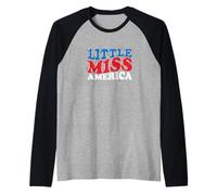 Little Miss America Raglan Baseball Tee