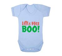 Little Miss Boo Halloween Statement Baby Grow Vest, 3-6 Months, Pastel Blue