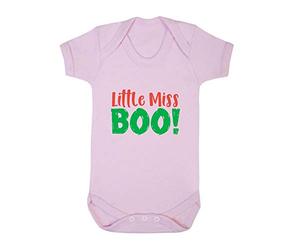 Little Miss Boo Halloween Statement Baby Grow Vest, 6-12 Months, Pastel Pink