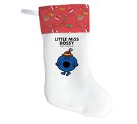 Little Miss Bossy Christmas Stocking - 50cm Double-Sided Printed Festive Stocking | 100% Polyester Felt | Hand-Sewn & Made in the UK Décor