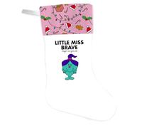 Little Miss Brave Christmas Stocking - 50cm Double-Sided Printed Festive Stocking | 100% Polyester Felt | Hand-Sewn & Made in the UK Décor