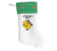 Little Miss Busy Christmas Stocking - 50cm Double-Sided Printed Festive Stocking | 100% Polyester Felt | Hand-Sewn & Made in the UK Décor