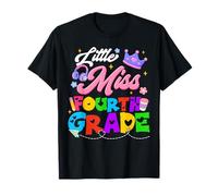 Little Miss Fourth Grade Cute Back to School Girl Student T-Shirt